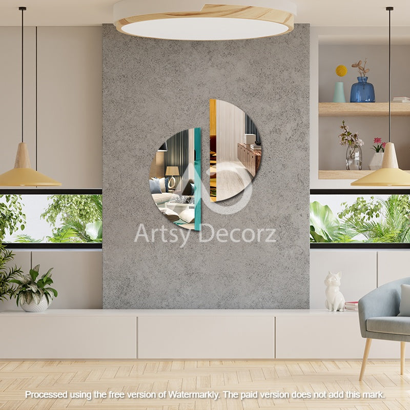 Abstract Mirror Wal Decor