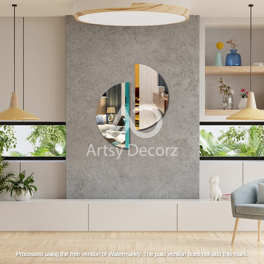 Abstract Mirror Wal Decor