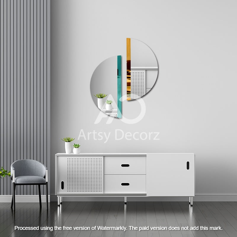 Abstract Mirror Wal Decor