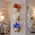 Acrylic Butterfly Shelves with Plants Wall Decor