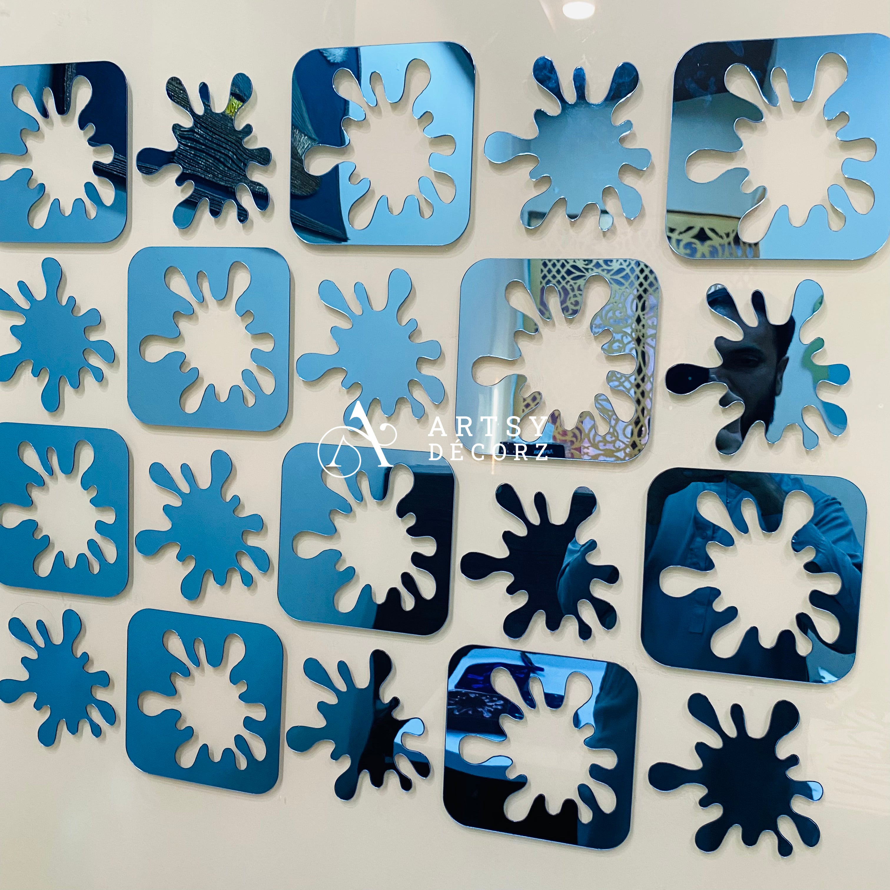 Acrylic Water Drop Mirror Wall Decor