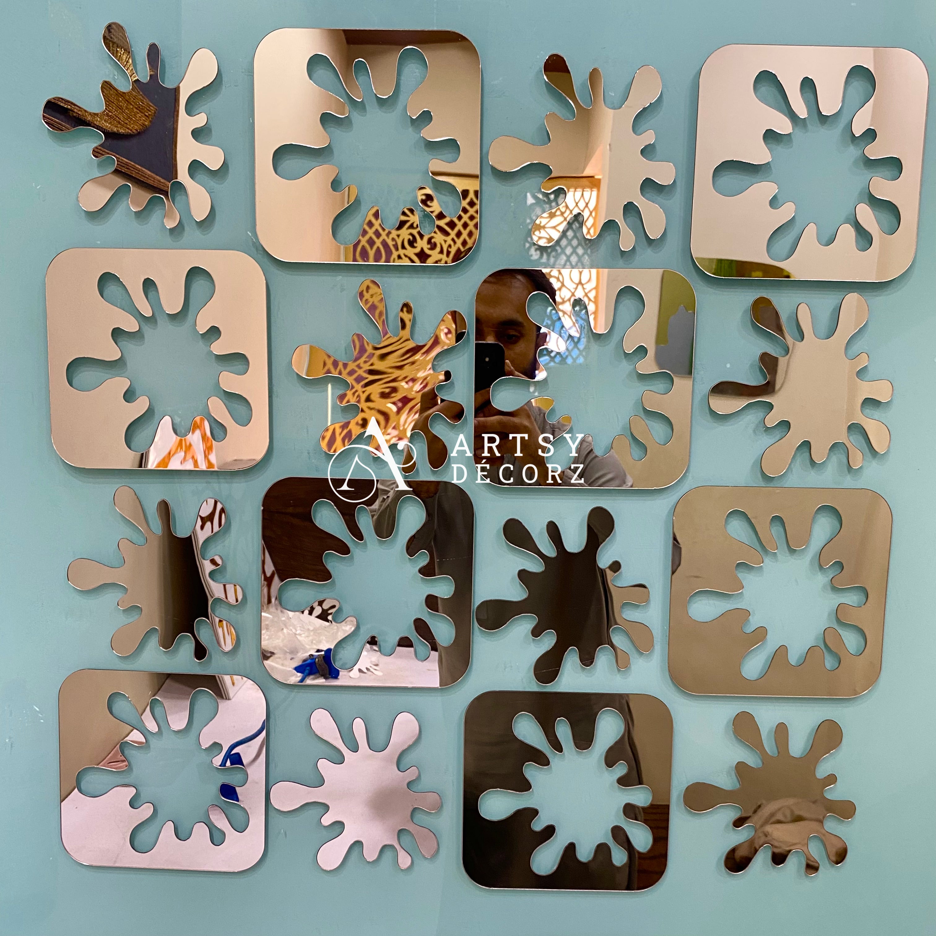 Acrylic Water Drop Mirror Wall Decor