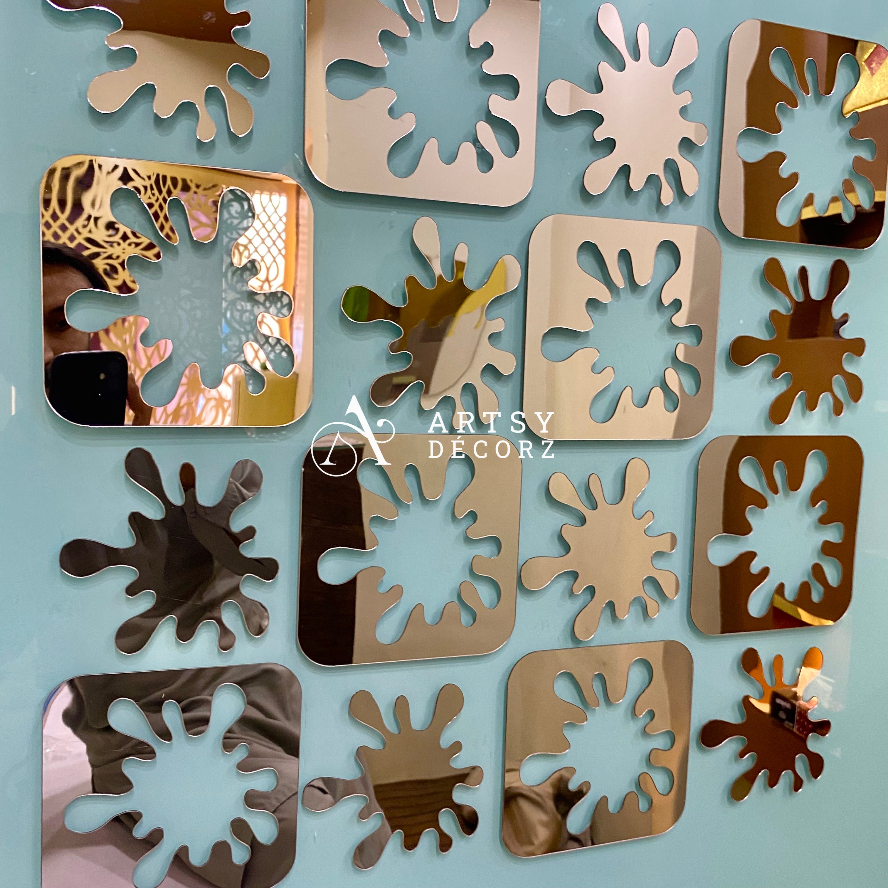 Acrylic Water Drop Mirror Wall Decor