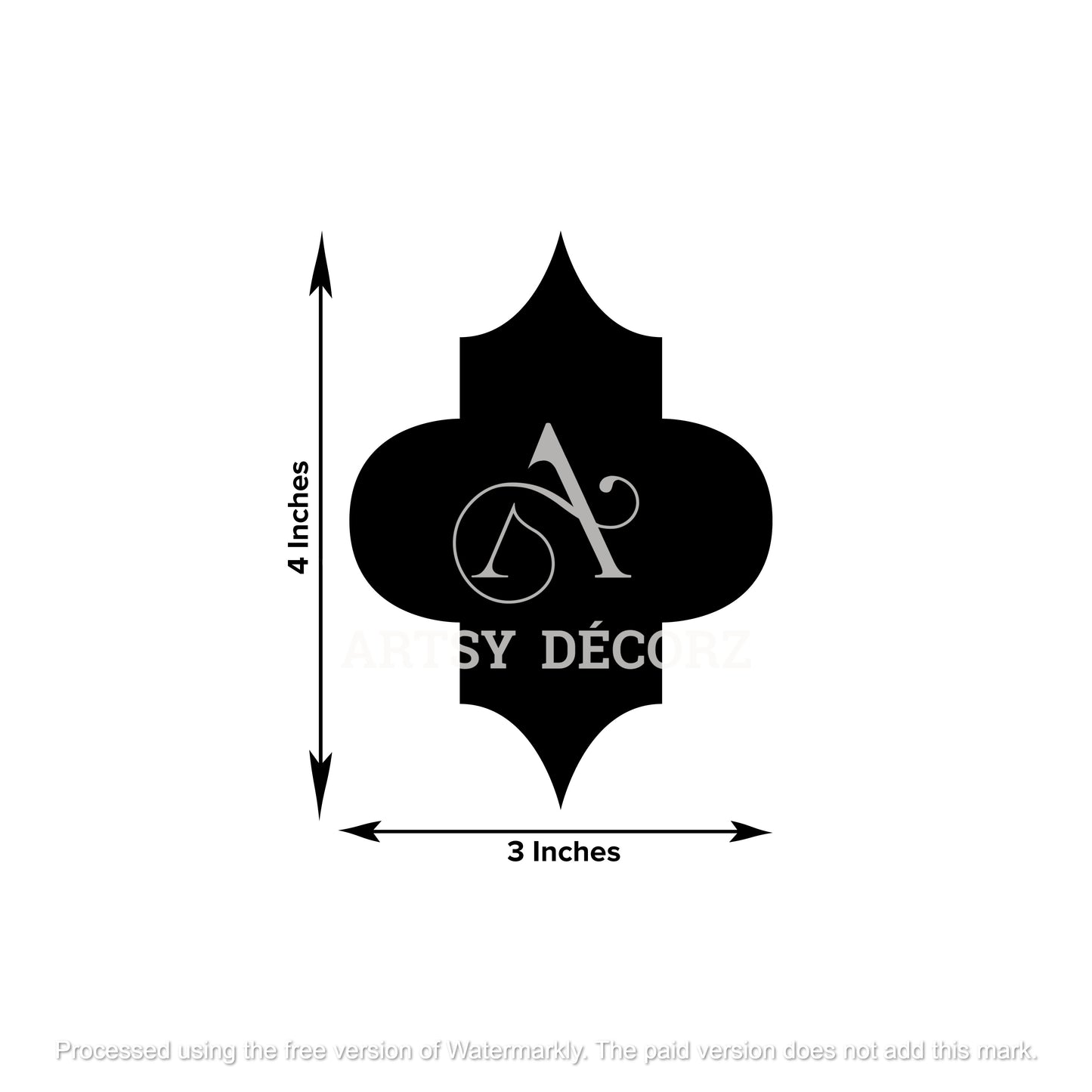 Acrylic Diamond Clover Mirror Wall Decor Stickers