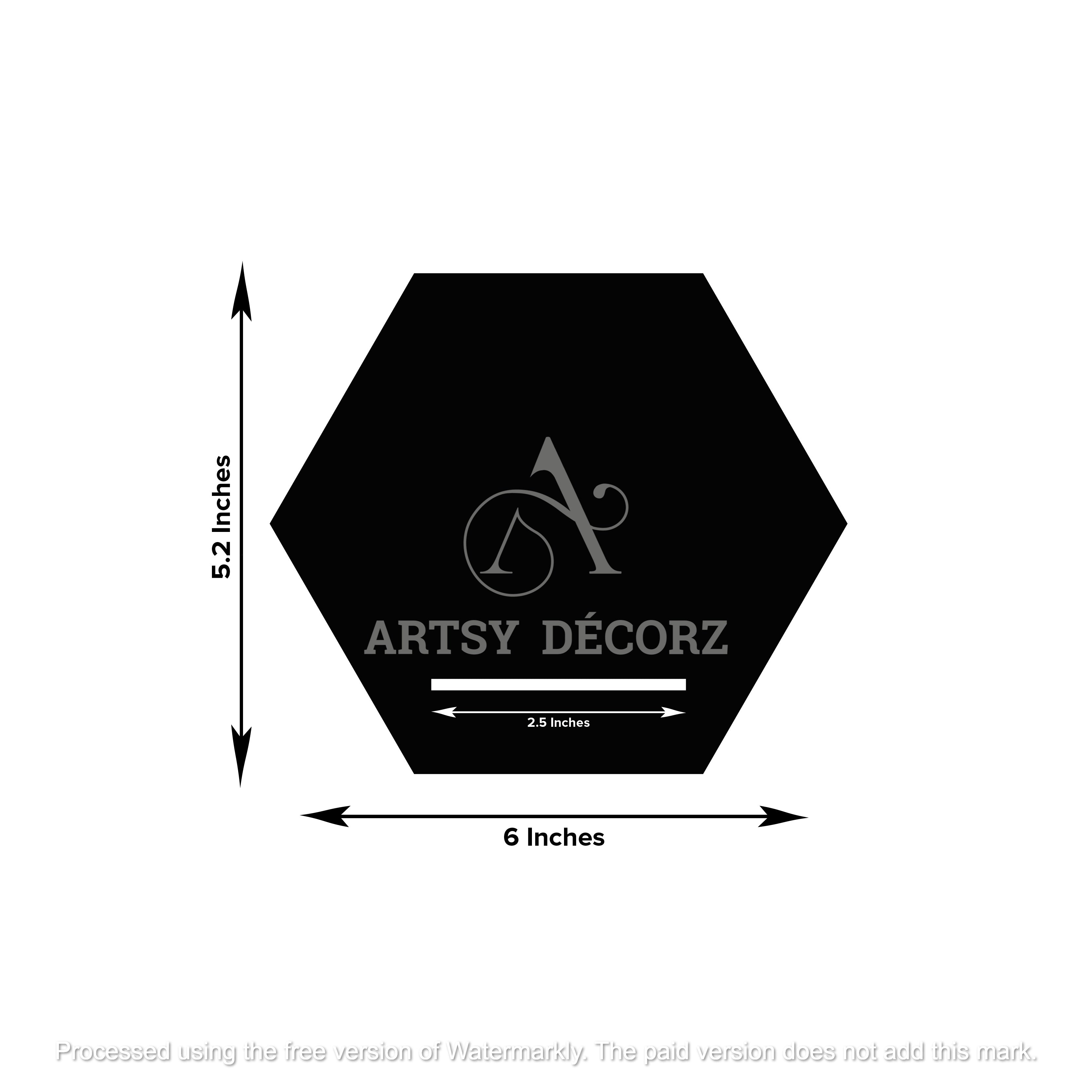 Acrylic Hexagon Wall Shelves