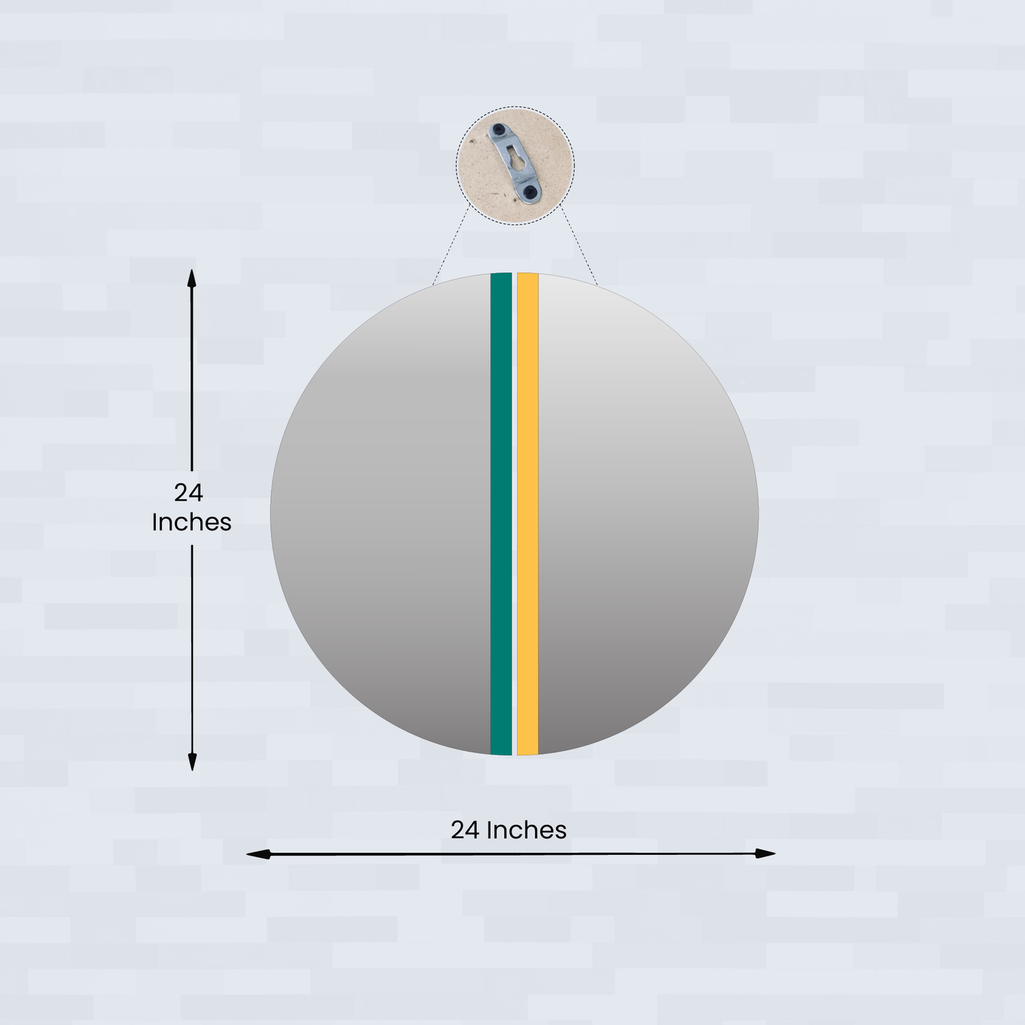 Abstract Mirror Wal Decor